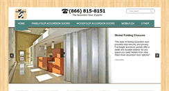 Desktop Screenshot of accordion-doors.com