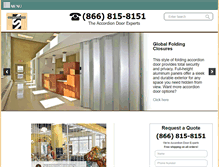 Tablet Screenshot of accordion-doors.com